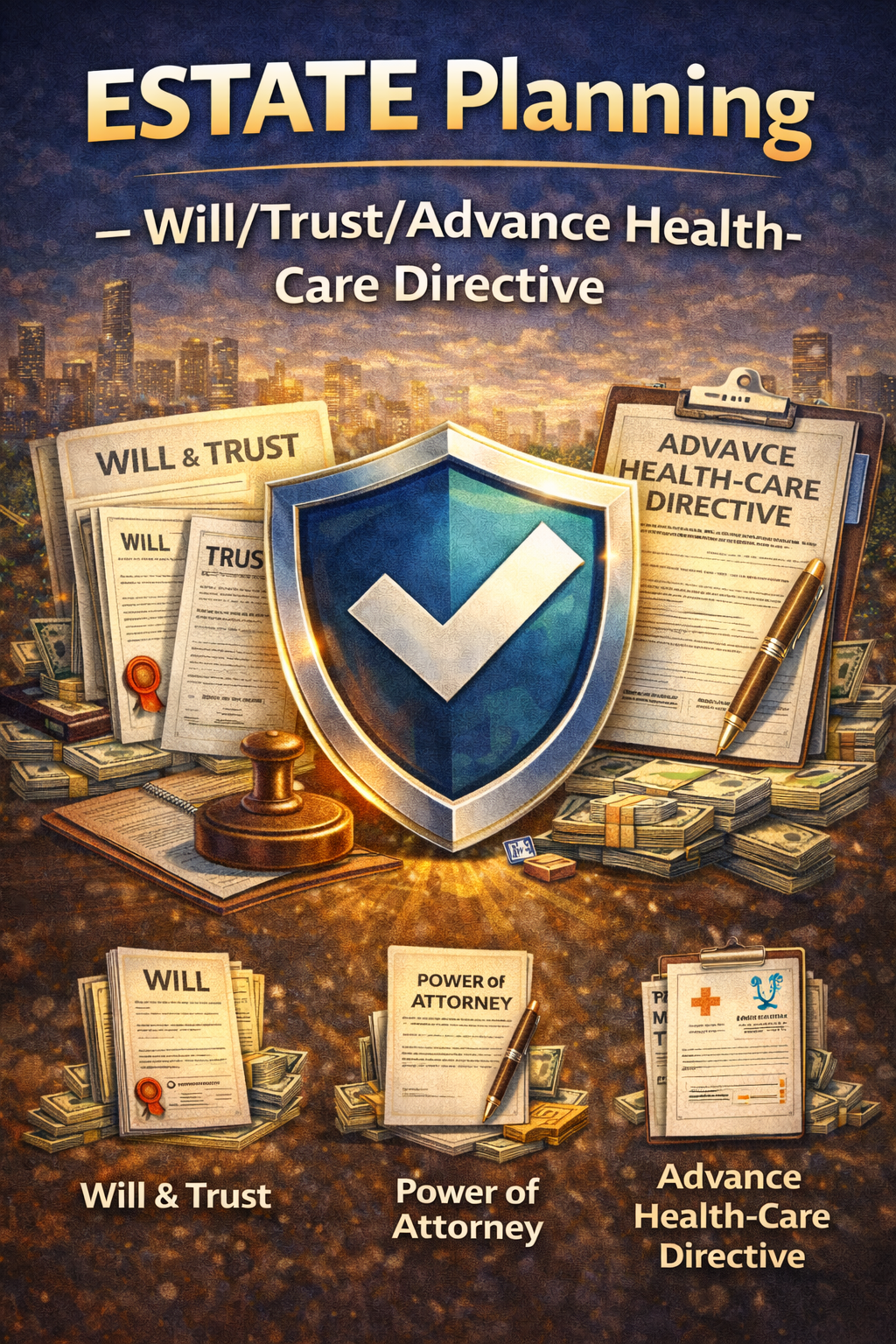 Estate planning wills trusts and health-care directives